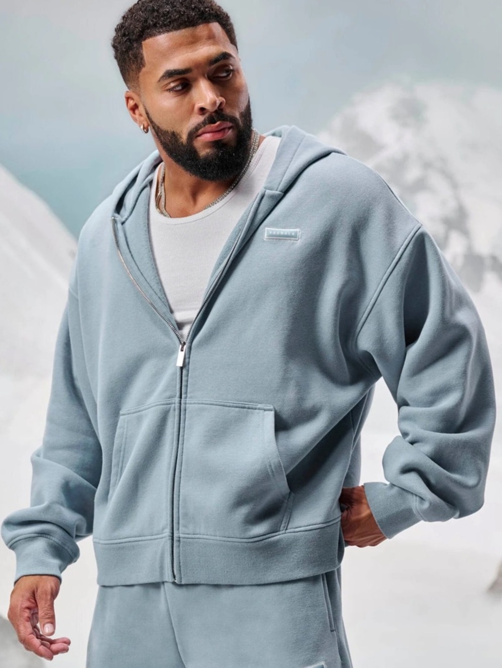 COMFY COLLECTION - ZIPUP SKY BLUE